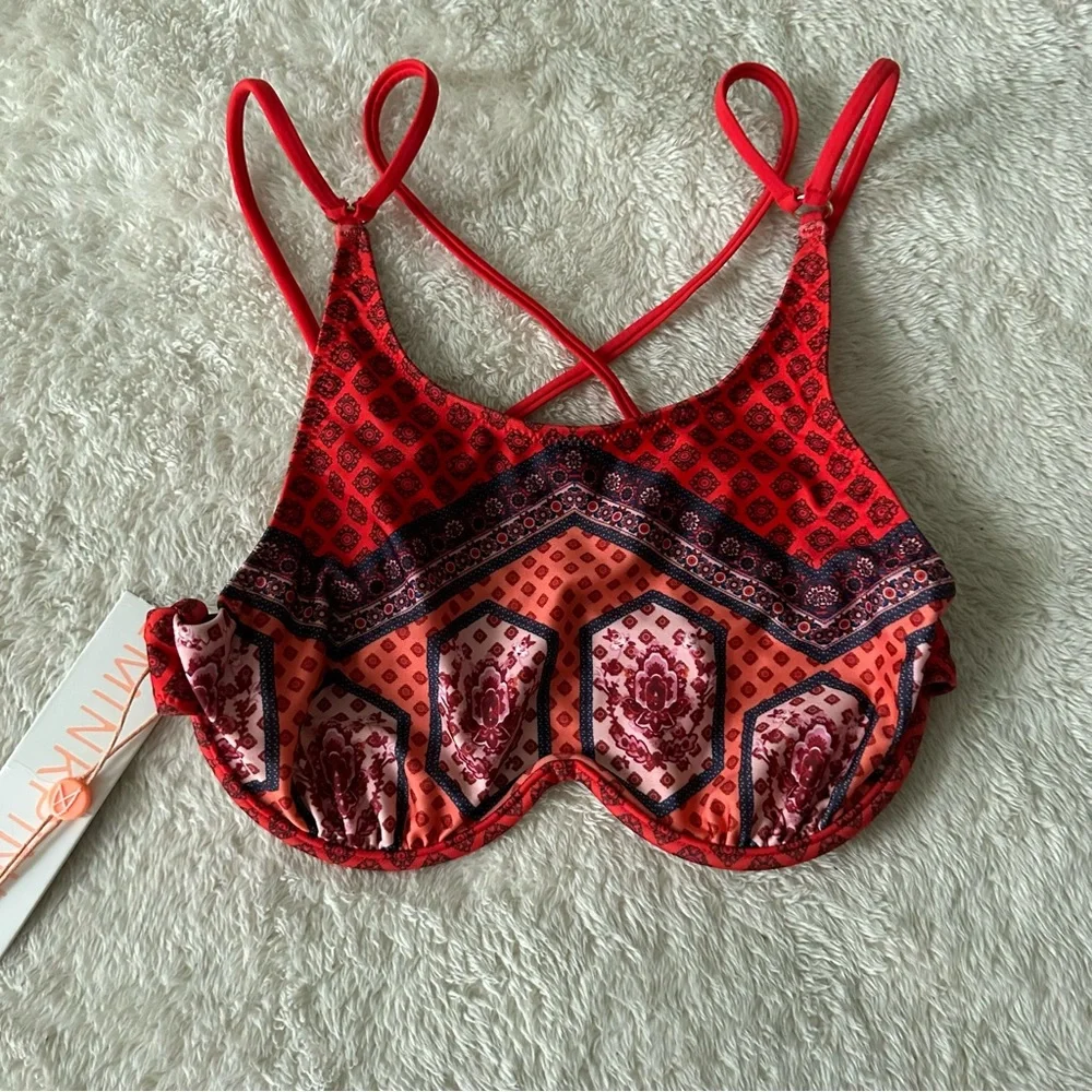 NWT MinkPink Rosewater Two Piece Bikini sz S